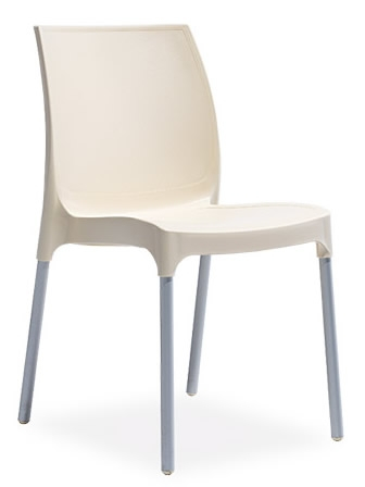 RAKI SUNNY Scaun gradina, terasa 44x57xh82cm culoare crem [1]