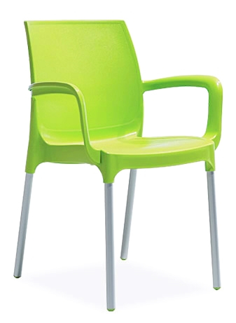 RAKI SUNSET Scaun gradina, terasa cu brate 55x58xh82cm culoare verde [1]