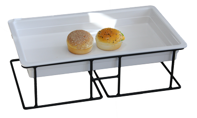 RAKI Suport pentru tavi gastronorm, 52,2x31,3xh15,3cm, metal, negru [3]