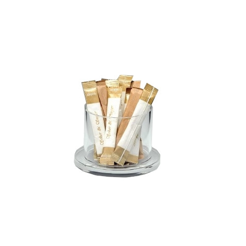 RAKI Suport rotund acrilic pentru pliculete zahar, 10xh7cm [1]