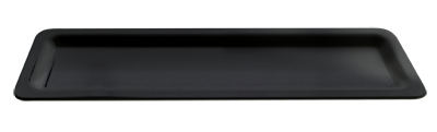 RAKI Tava gastronorm din melamina GN 2/4 530x162x20mm 1,25l neagra (12420) [2]
