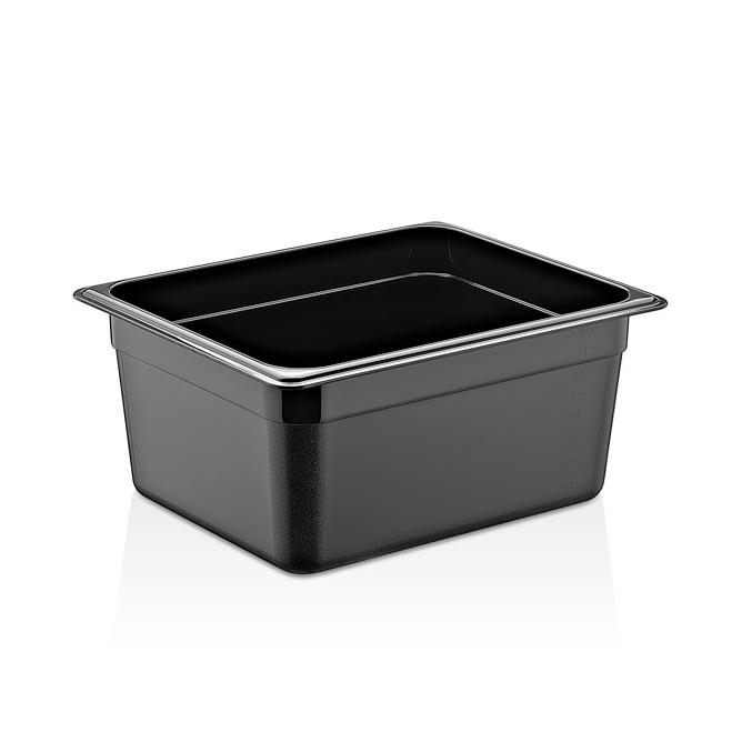 RAKI Tava gastronorm policarbonat 1/2-150, 325x265x150mm, 8,9lt, neagra [1]
