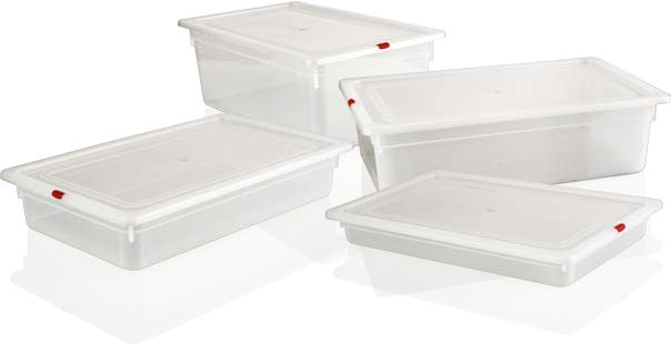 RAKI Tava gastronorm polipropilena 1/1-100, 530x325x100mm, 13lt, alba [2]