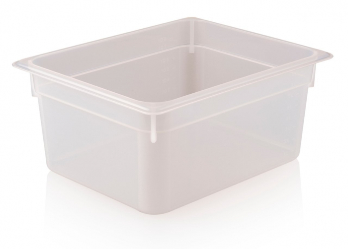 RAKI Tava gastronorm polipropilena 1/2-150, 325x265x150mm, 8,9lt, alba [1]