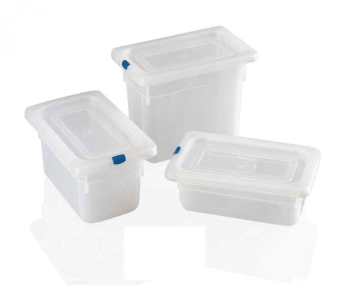 RAKI Tava gastronorm polipropilena 1/4-100, 265x162x100mm, 2,5lt, alba  [2]