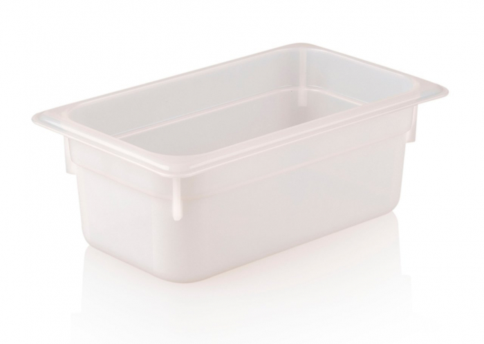 RAKI Tava gastronorm polipropilena 1/4-100, 265x162x100mm, 2,5lt, alba  [1]