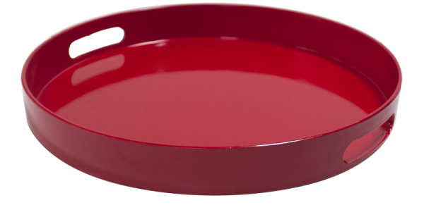 RAKI Tava ospatar servire rotunda, D33xh4cm, plastic, rosie [1]