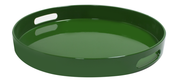 RAKI Tava ospatar servire rotunda, D33xh4cm, plastic, verde [1]