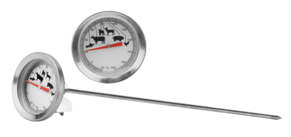 RAKI Termometru pentru carne cu tija inox, -20°C - +200°C [1]