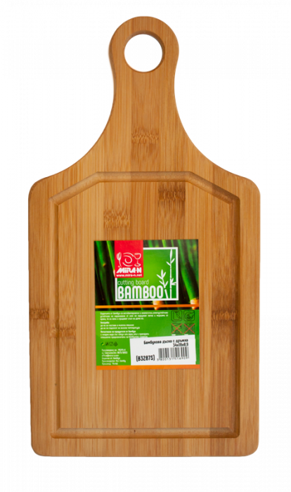 RAKI Tocator bucatarie bambus cu toarta 34x18x0,9cm [1]