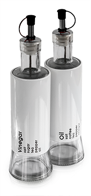 RAKI TOP Set 2 sticle pentru ulei si otet 2x320ml [1]