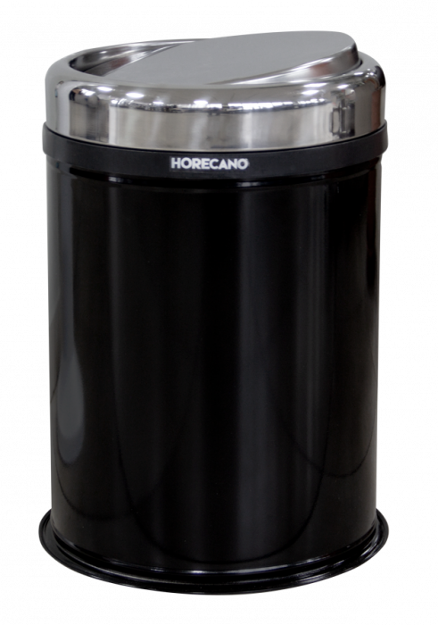 RAKI TULUN Cos de gunoi negru cu capac batant 16L, 25xh38cm [1]