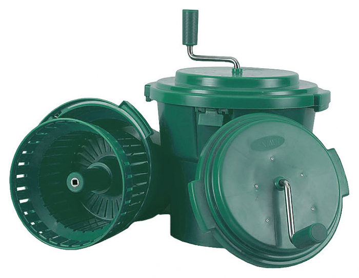 RAKI Uscator salata profesional, 9,5lt, D40xh47cm, cos interior detasabil, plastic verde [2]