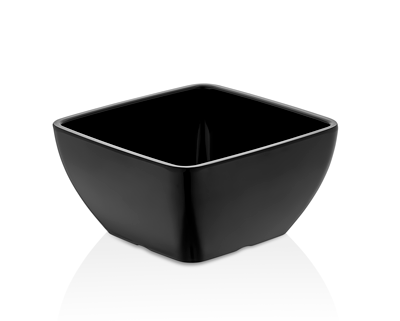 RAKI VOLMA Bol patrat melamina, 12,5x12,5xh6,5cm, negru [1]