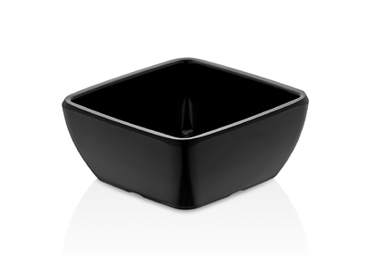 RAKI VOLMA Bol patrat melamina, 9x9xh4cm, negru, pentru sos [1]
