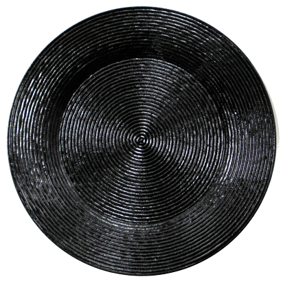 RAKI WICKED Farfurie decorativa 33cm polipropilena, neagra [1]