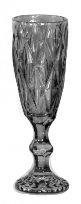 RAKI WICKED Set 6 pahare sampanie, din sticla, D6xh19,5cm, fumurii [2]