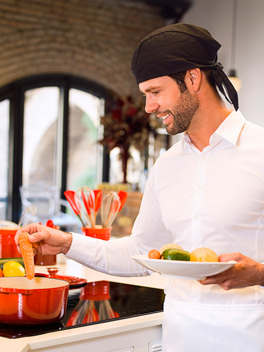 ROLL DRAP Bandana bucatar reglabila PIRATE neagra [3]