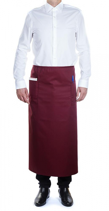 ROLL DRAP Sort cu buzunar pentru ospatar 90x110cm LONG BURGUNDY [1]