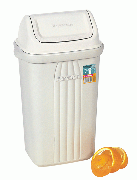 SANREMO Cos gunoi cu capac batant 10l 23,7x17,2x40,9cm (S281E) [1]