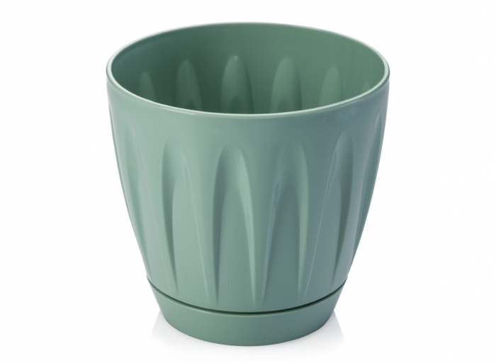 SERINOVA DAISY Ghiveci pentru flori 14,3xh13,3cm 1,5l verde [1]