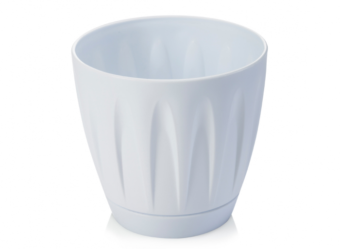 SERINOVA DAISY Ghiveci pentru flori 18xh16,5cm 3l alb [1]