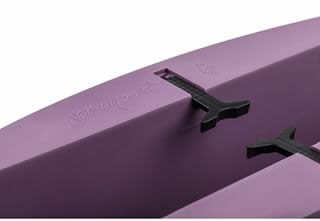 SERINOVA EMERALD Jardiniera flori pentru balustrada balcon 58x29xh24cm 15,5l culoare mov [3]