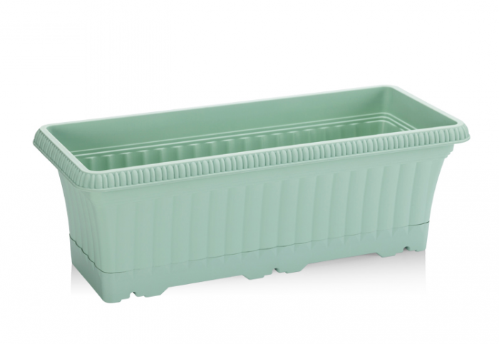 SERINOVA Jardiniera flori 43x17xh14,5cm 5,7l verde [1]
