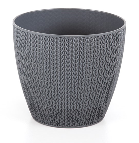 SERINOVA SUMELA Ghiveci flori 14xh12cm 1,4l antracit [1]