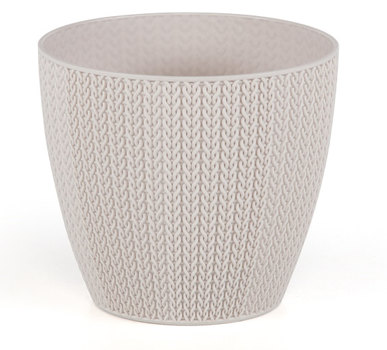 SERINOVA SUMELA Ghiveci flori 14xh12cm 1,4l bej [1]