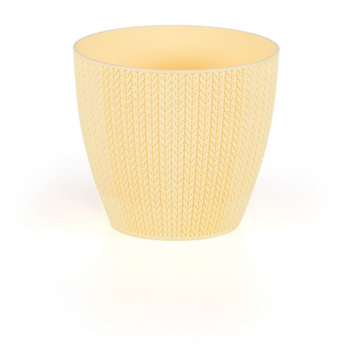SERINOVA SUMELA Ghiveci flori 14xh12cm 1,4l, galben [1]