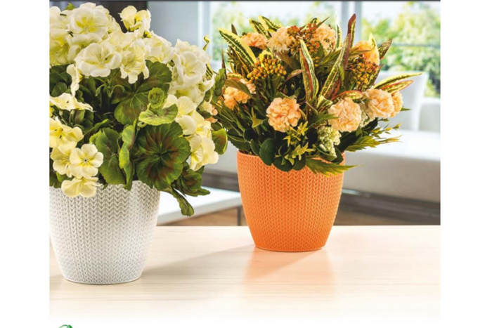 SERINOVA SUMELA Ghiveci flori 14xh12cm 1,4l, galben [2]