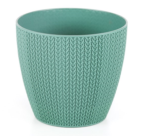 SERINOVA SUMELA Ghiveci flori 14xh12cm 1,4l verde [1]