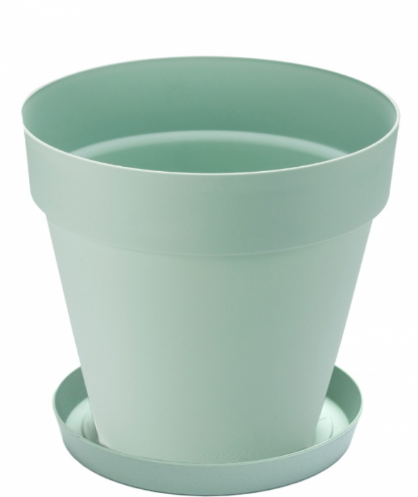 SERINOVA YALI Ghiveci pentru flori 37xh34cm 23l culoare verde [1]