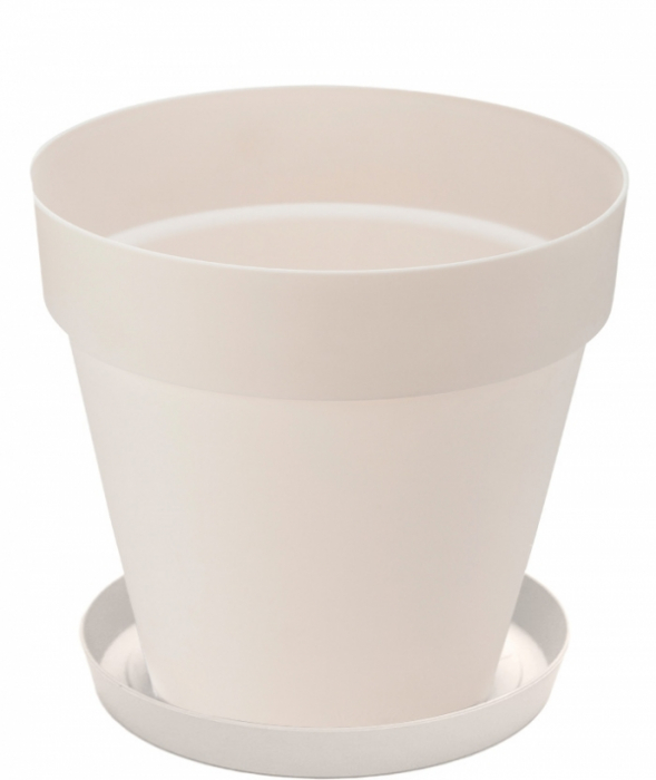 SERINOVA YALI Ghiveci pentru flori 46,5xh42,5cm 46l culoare alb [1]