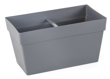 SERINOVA YALI Jardiniera flori pentru balcon 30x15,8xh17cm, 6,5lt, antracit [1]