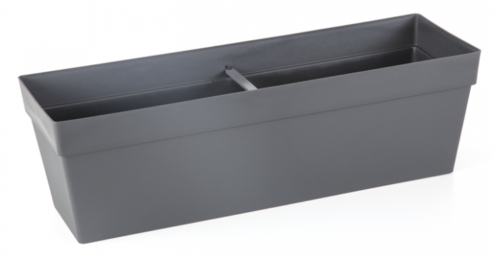 SERINOVA YALI Jardiniera flori pentru balcon 51,5x17xh15,8cm, 10,8lt, antracit [1]