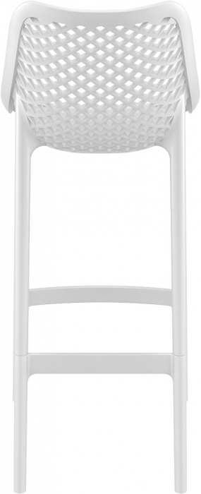 SIESTA AIR Scaun bar, polipropilena cu fibra de sticla, 45x53xh105cm, alb [5]