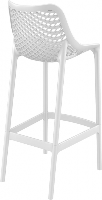 SIESTA AIR Scaun bar, polipropilena cu fibra de sticla, 45x53xh105cm, alb [4]