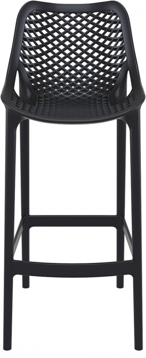 SIESTA AIR Scaun bar, polipropilena cu fibra de sticla, 45x53xh105cm, negru [2]
