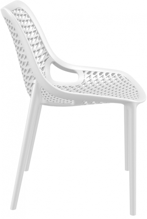 SIESTA AIR Scaun tip scoica, 50x60xh82cm, polipropilena cu fibra de sticla, alb [3]