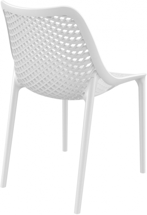 SIESTA AIR Scaun tip scoica, 50x60xh82cm, polipropilena cu fibra de sticla, alb [4]