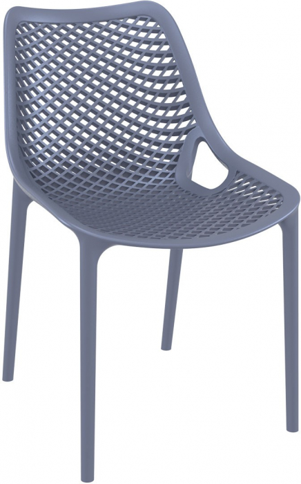 SIESTA AIR Scaun tip scoica, 50x60xh82cm, polipropilena cu fibra de sticla, gri [1]