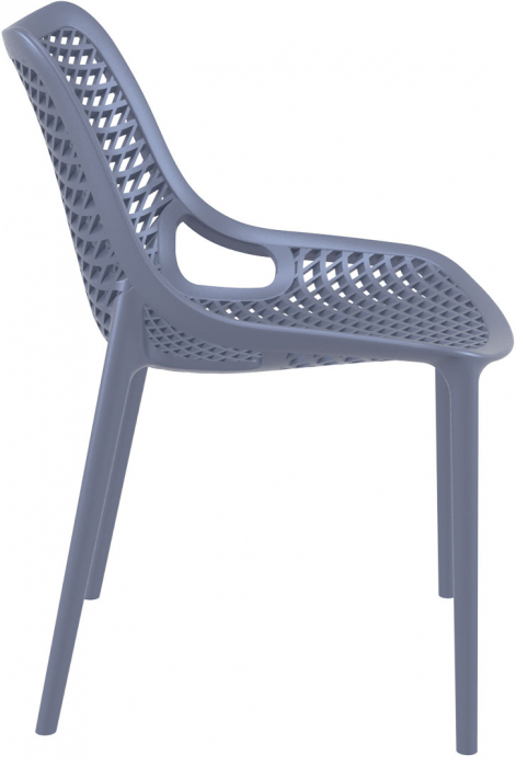 SIESTA AIR Scaun tip scoica, 50x60xh82cm, polipropilena cu fibra de sticla, gri [3]