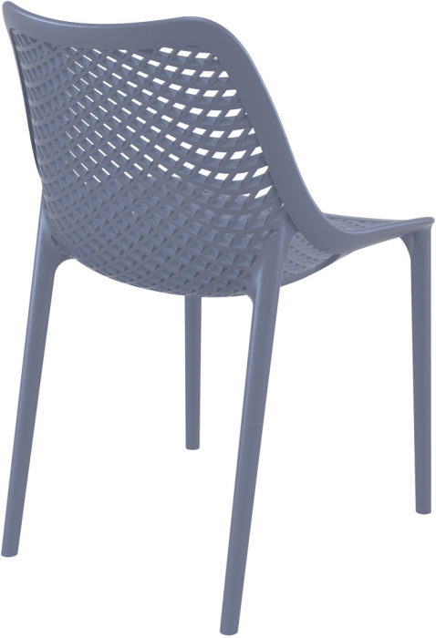 SIESTA AIR Scaun tip scoica, 50x60xh82cm, polipropilena cu fibra de sticla, gri [4]