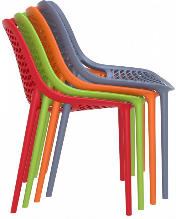 SIESTA AIR Scaun tip scoica, 50x60xh82cm, polipropilena cu fibra de sticla, negru [6]