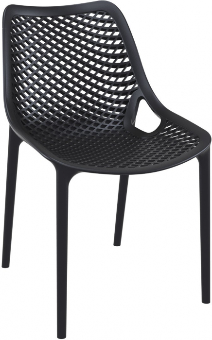 SIESTA AIR Scaun tip scoica, 50x60xh82cm, polipropilena cu fibra de sticla, negru [1]