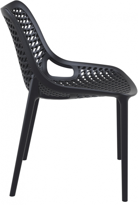 SIESTA AIR Scaun tip scoica, 50x60xh82cm, polipropilena cu fibra de sticla, negru [3]