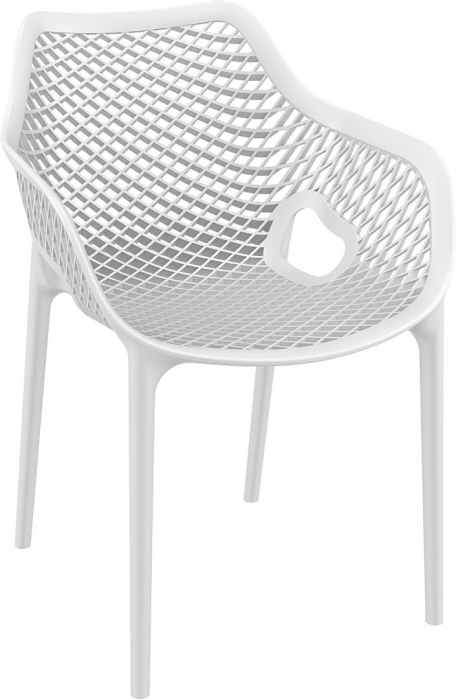 SIESTA AIR XL Scaun tip scoica 57x60xh81cm, polipropilena cu fibra de sticla, alb [1]