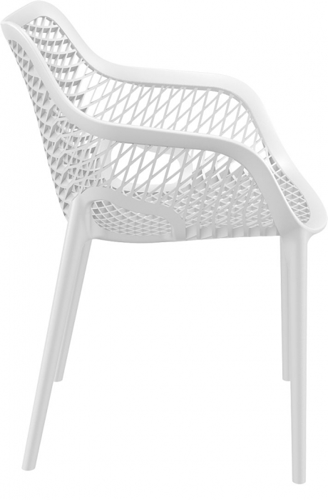 SIESTA AIR XL Scaun tip scoica 57x60xh81cm, polipropilena cu fibra de sticla, alb [3]